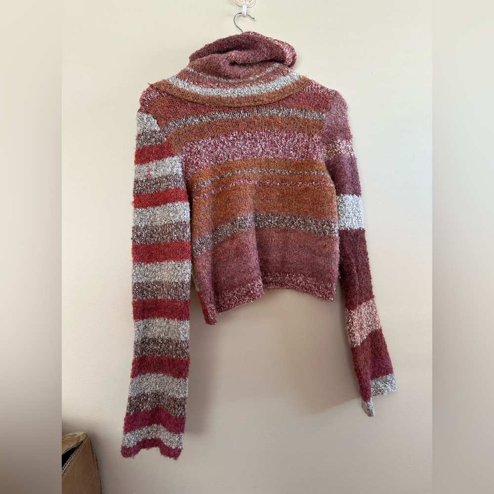 Free People Multicolor Striped Turtleneck Sweater - Picture 3 of 5